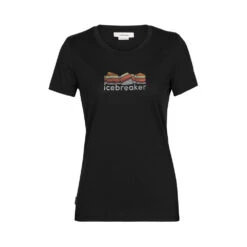 Icebreaker Womens Tech Lite II SS Tee Mountain Geology