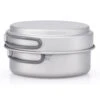 Keith 2 Piece Titanium Pot And Pan Cookset 950ml + 600ml 1 Keith 2 Piece Titanium Pot And Pan Cookset 950ml + 600ml -Edelrids Sport Outdoor Store 1505804942922443