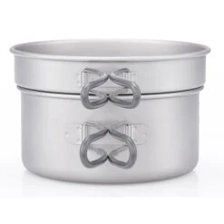 Keith 2 Piece Titanium Pot And Pan Cookset 950ml + 600ml -Edelrids Sport Outdoor Store 1505804944449366