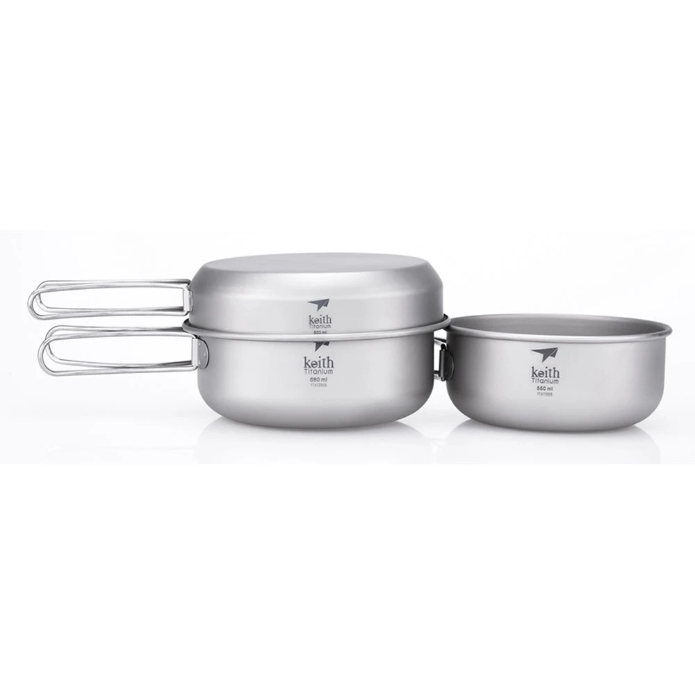 Keith Titanium 3 Piece Pot And Pan Cook Set 3 Keith Titanium 3 Piece Pot And Pan Cook Set