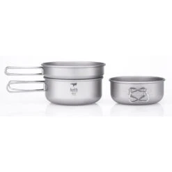 Keith Titanium 3 Piece Pot And Pan Cook Set 15 Keith Titanium 3 Piece Pot And Pan Cook Set -Edelrids Sport Outdoor Store 1505808602211089