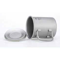 Keith Single-Wall Titanium Mug W Handle And Lid 300mL -Edelrids Sport Outdoor Store 1505894965944918