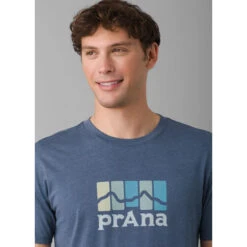 Prana Mens Mountain Light SS Tee -Edelrids Sport Outdoor Store 1969931 DENIMHEATHER ALT 5