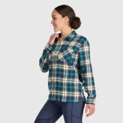 Outdoor Research Feedback Flannel Shirt Womens -Edelrids Sport Outdoor Store 2832352207a3