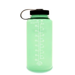 Nalgene Sustain Wide Mouth Bottle 1L -Edelrids Sport Outdoor Store 32oz NM Green Glow 1010x1516 BACK