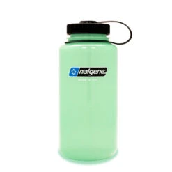 Nalgene Sustain Wide Mouth Bottle 1L -Edelrids Sport Outdoor Store 32oz NM Green Glow 1010x1516 FRONT