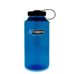 Nalgene Sustain Wide Mouth Bottle 1L -Edelrids Sport Outdoor Store 32oz WM Slate Blue Front