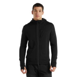 Icebreaker Quantum III LS Zip Hoodie Men -Edelrids Sport Outdoor Store FW21 MEN QUANTUM III LS ZIP HOODIE 0A59JX001 1