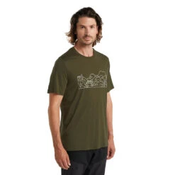 Icebreaker Tech Lite II SS Tee Combi Ski Trip Men -Edelrids Sport Outdoor Store FW21 MEN TECH LITE II SS TEE COMBI SKI TRIP 0A59J4069 1