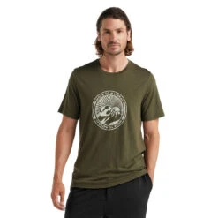 Icebreaker Tech Lite II SS Tee Move To Natural Men -Edelrids Sport Outdoor Store FW21 MEN TECH LITE II SS TEE MOVE TO NATURAL MOUNTAIN 0A59J3069 1