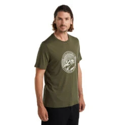 Icebreaker Tech Lite II SS Tee Move To Natural Men -Edelrids Sport Outdoor Store FW21 MEN TECH LITE II SS TEE MOVE TO NATURAL MOUNTAIN 0A59J3069 4