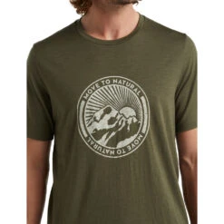Icebreaker Tech Lite II SS Tee Move To Natural Men -Edelrids Sport Outdoor Store FW21 MEN TECH LITE II SS TEE MOVE TO NATURAL MOUNTAIN 0A59J3069 6