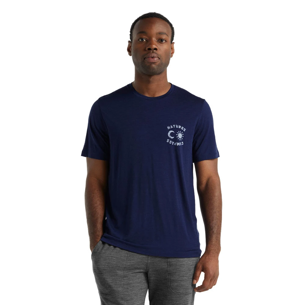 Icebreaker Tech Lite II SS Tee Nature's Compass Men 10 Icebreaker Tech Lite II SS Tee Nature's Compass Men - Image 8