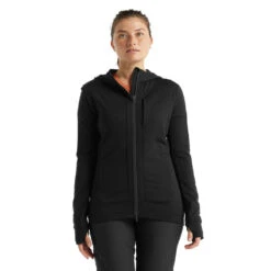 Icebreaker Quantum III LS Zip Hoodie Women -Edelrids Sport Outdoor Store FW21 WOMEN QUANTUM III LS ZIP HOODIE 0A59JW001 1