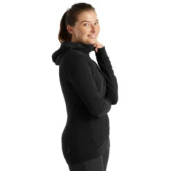Icebreaker Quantum III LS Zip Hoodie Women -Edelrids Sport Outdoor Store FW21 WOMEN QUANTUM III LS ZIP HOODIE 0A59JW001 4