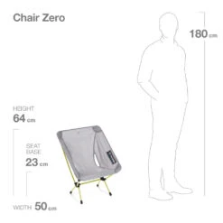 Helinox Chair Zero -Edelrids Sport Outdoor Store Helinox191001R1Chair ZeroGreyDims Metric 1589244517409