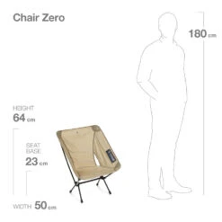 Helinox Chair Zero -Edelrids Sport Outdoor Store Helinox191001R1Chair ZeroSandDims Metric 1589244585494