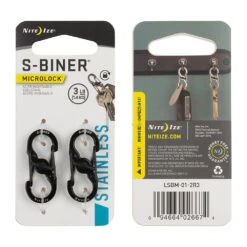 Nite Ize MicroLock Steel S-Biner #2 -Edelrids Sport Outdoor Store LSBM 01 2R3 P 0003 SQRGB l