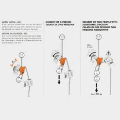 Climbing Technology Sparrow 200R Descender -Edelrids Sport Outdoor Store SPARROW 200R 2D664 detail IT EN