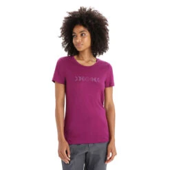 Icebreaker Tech Lite II SS Tee Moon Phase Womens -Edelrids Sport Outdoor Store SS23 Women Tech Lite II SS Tee Moon Phase 0A56NO735 1