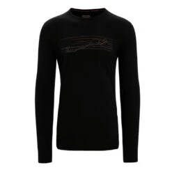 Icebreaker 200 Oasis LS Crewe Ski Stripes Mens
