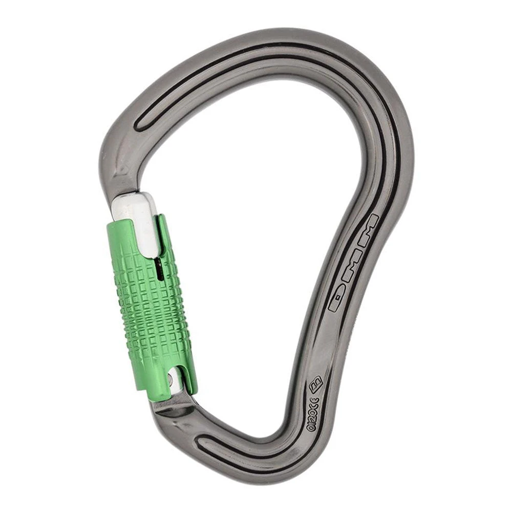DMM 30kN Boa HMS Locksafe Titanium/Green 3 DMM 30kN Boa HMS Locksafe Titanium/Green
