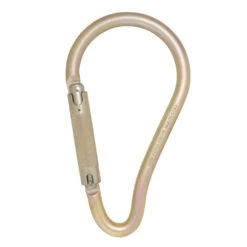 DMM Steel Pear Shaped Kwiklock Hook Light Gold