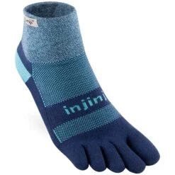 Injinji Trail 2.0 Midweight Mini Crew Socks -Edelrids Sport Outdoor Store injinji injinji trail 2 0 midweight mini crew lg twilight other gear 213130twl l 22502445088917