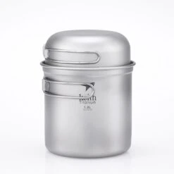 Keith 2-Piece Titanium Pot And Bowl Set 1.2L