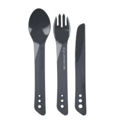 Lifeventure Ellipse Cutlery Set -Edelrids Sport Outdoor Store lifeventure lifeventure ellipse cutlery set graphite other gear lv75013 18066095112341
