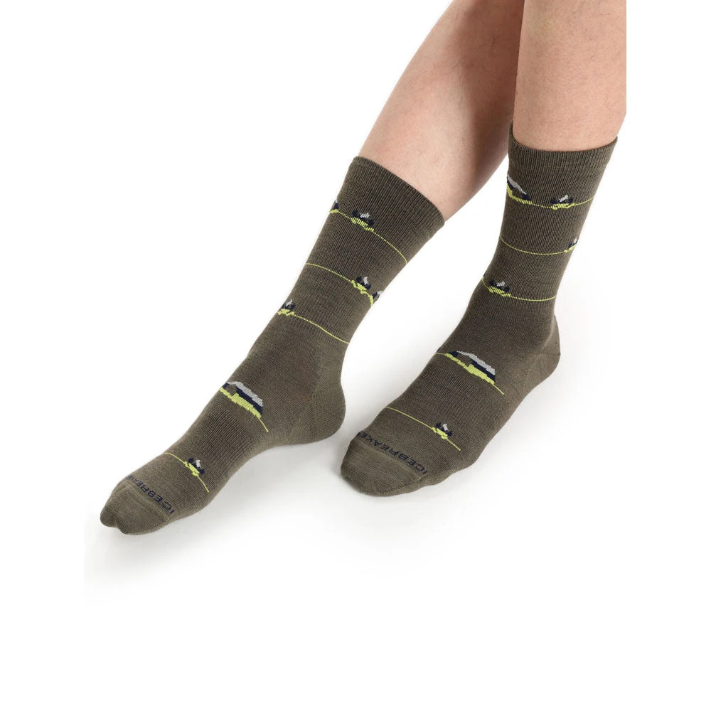 Icebreaker Lifestyle Ultralight Crew Backcountry Camp Socks Men 10 Icebreaker Lifestyle Ultralight Crew Backcountry Camp Socks Men - Image 8