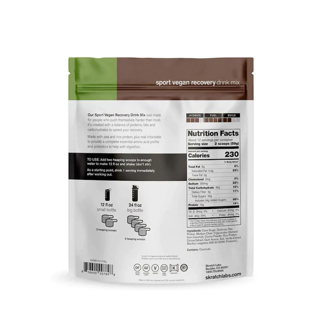Skratch Labs Vegan Sport Recovery Drink Mix 708g 4 Skratch Labs Vegan Sport Recovery Drink Mix 708g - Image 2