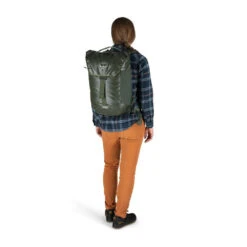 Osprey Transporter Flap Pack -Edelrids Sport Outdoor Store transflapf21 f21 onbody2 haybalegreen